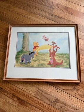 VTG Winnie the Pooh Framed Print - Classic Characters 21x17